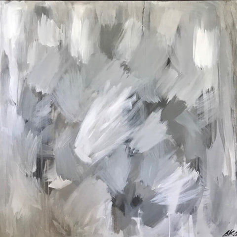 Awash in Grays painting Sue Sartor - Christenberry Collection