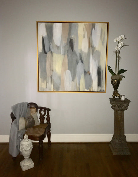 Contemplation: Tonal Juxtaposition painting Sue Sartor - Christenberry Collection