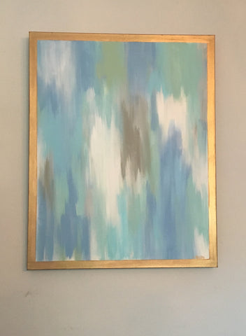 Hazy Shades of Blue painting Lauren Neville - Christenberry Collection