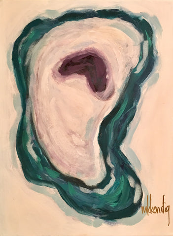 Half Shell I painting Mary Kathryn Kendig - Christenberry Collection