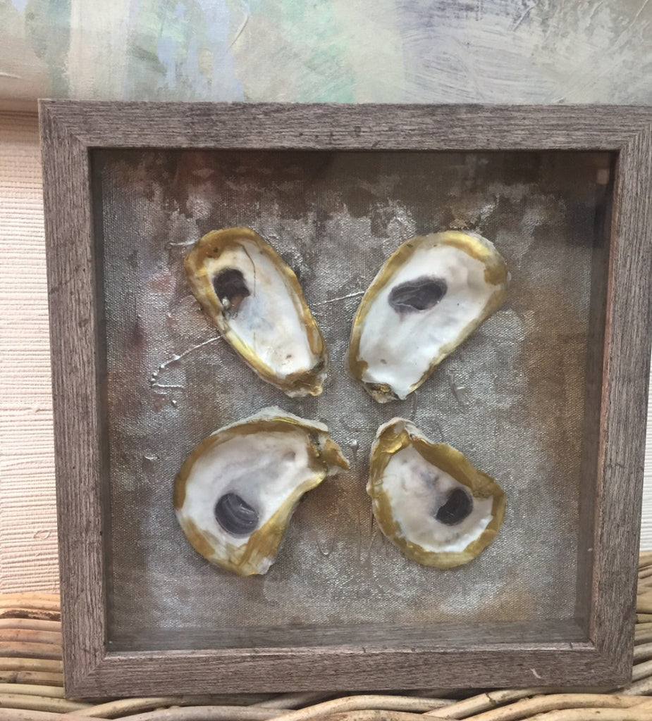 Shadow Box Oyster Shells I painting Amy Christenberry - Christenberry Collection