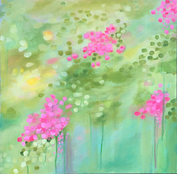 Garden Confetti 1 & 2 painting Kristin Cooney - Christenberry Collection