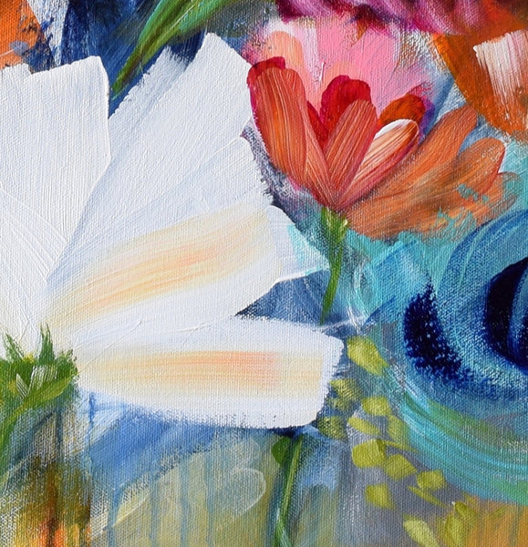 Gossip in Ginger's Garden painting Kathy Morawiec - Christenberry Collection