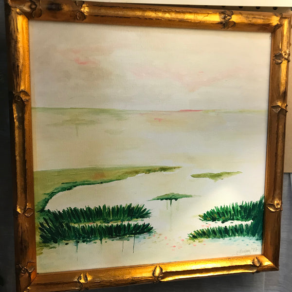 Marsh Scene painting Jane Marie Edwards - Christenberry Collection