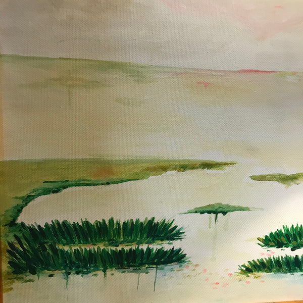Marsh Scene painting Jane Marie Edwards - Christenberry Collection