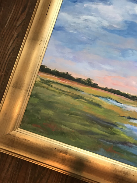 Morning on the Marsh painting Jenny Moss - Christenberry Collection