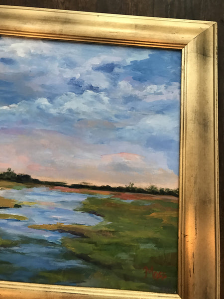 Morning on the Marsh painting Jenny Moss - Christenberry Collection