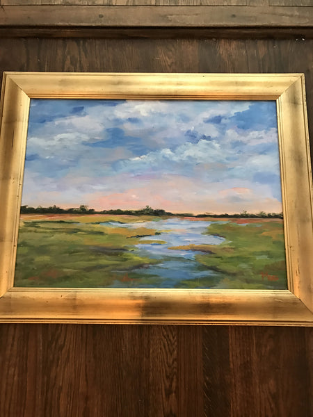 Morning on the Marsh painting Jenny Moss - Christenberry Collection