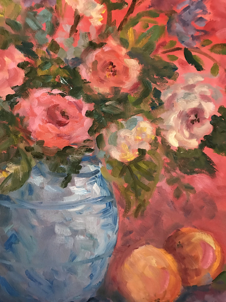 Potted Floral painting Jenny Moss - Christenberry Collection