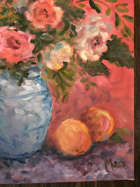 Potted Floral painting Jenny Moss - Christenberry Collection