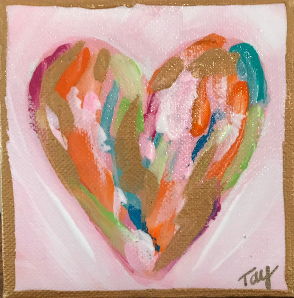 Hearts of Gold 1 painting Tay Morgan - Christenberry Collection