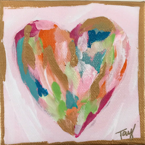 Hearts of Gold 2 painting Tay Morgan - Christenberry Collection