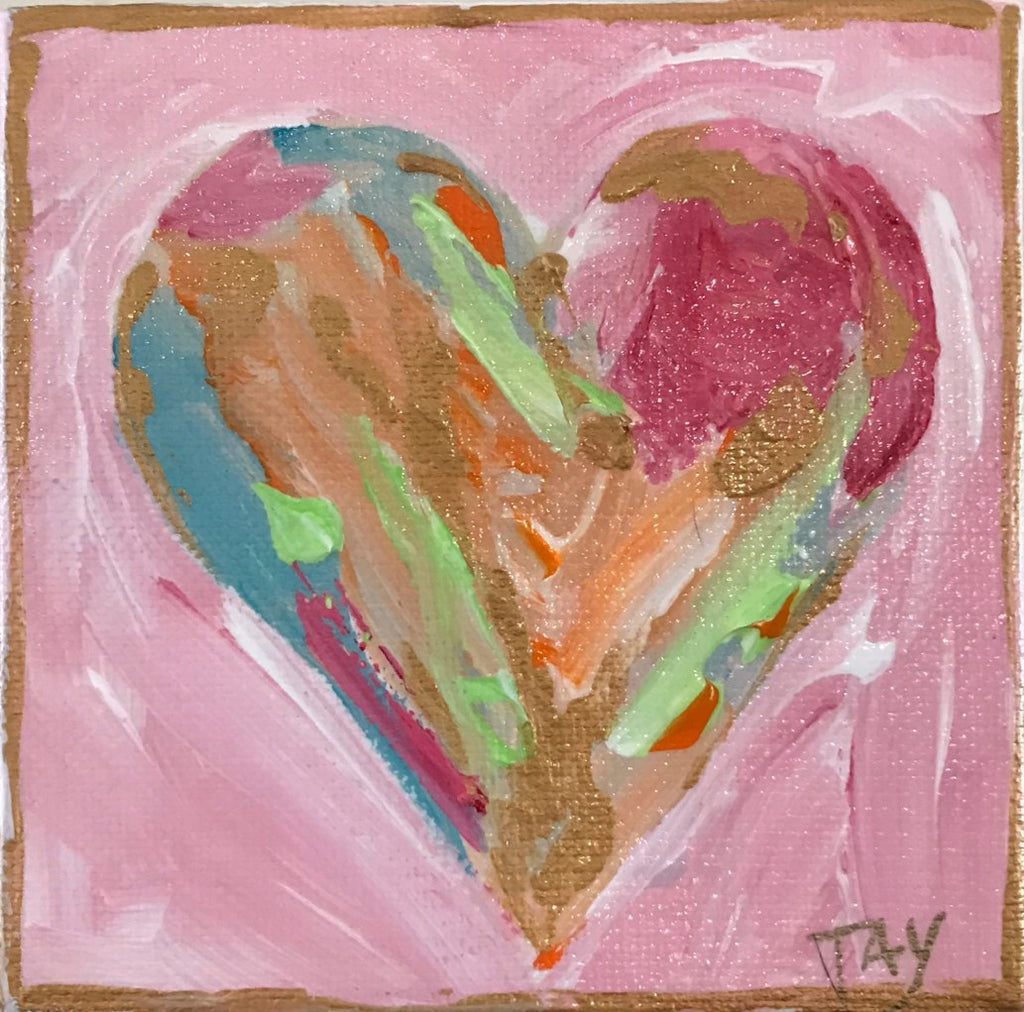 Hearts of Gold 3 painting Tay Morgan - Christenberry Collection