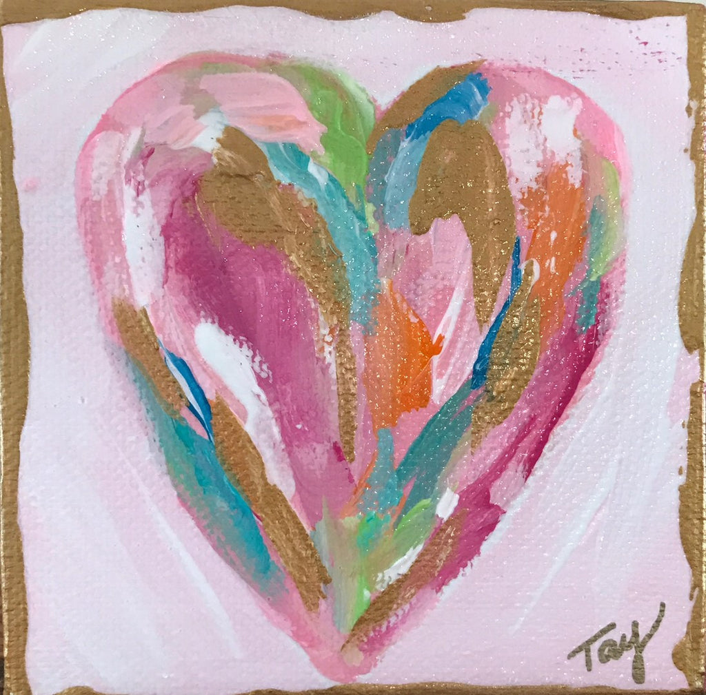 Hearts of Gold 9 painting Tay Morgan - Christenberry Collection