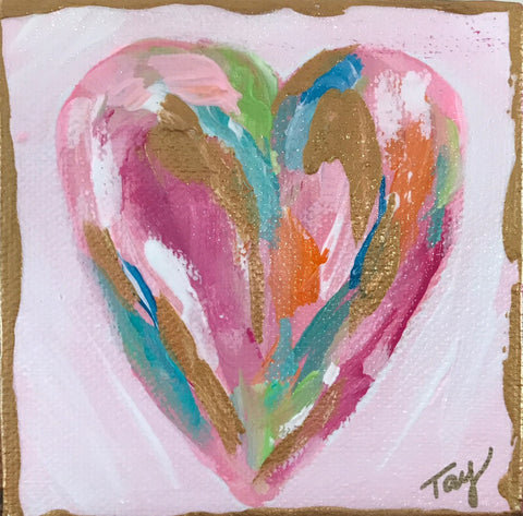 Hearts of Gold 9 painting Tay Morgan - Christenberry Collection
