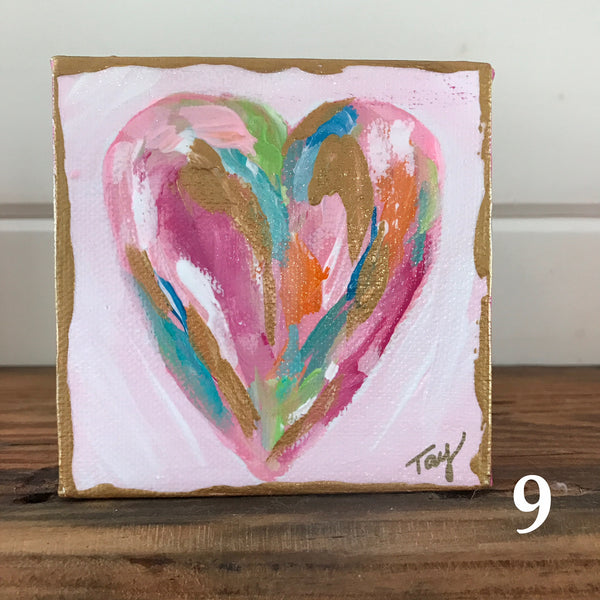 Hearts of Gold 9 painting Tay Morgan - Christenberry Collection