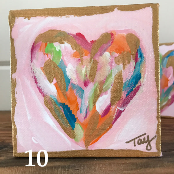 Hearts of Gold 10 painting Tay Morgan - Christenberry Collection