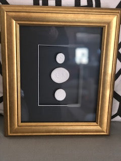 Black and Gold Intaglios II painting Ashley Williams - Christenberry Collection