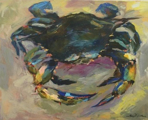 Blue Crab painting Amy Dixon - Christenberry Collection
