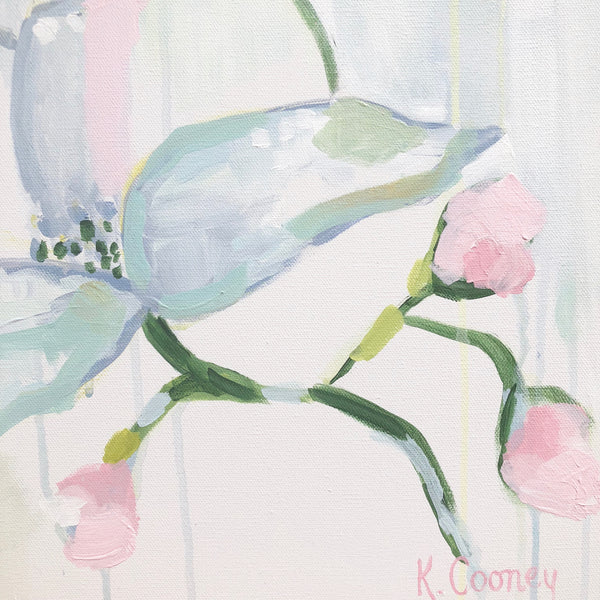 Floral Diptych painting Kristin Cooney - Christenberry Collection