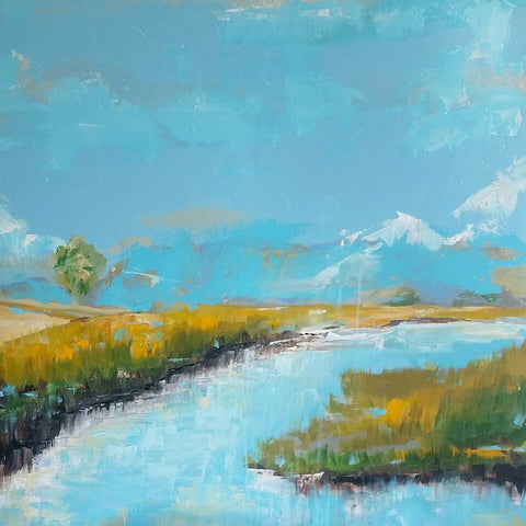 Riverbend painting Kym De Los Reyes - Christenberry Collection