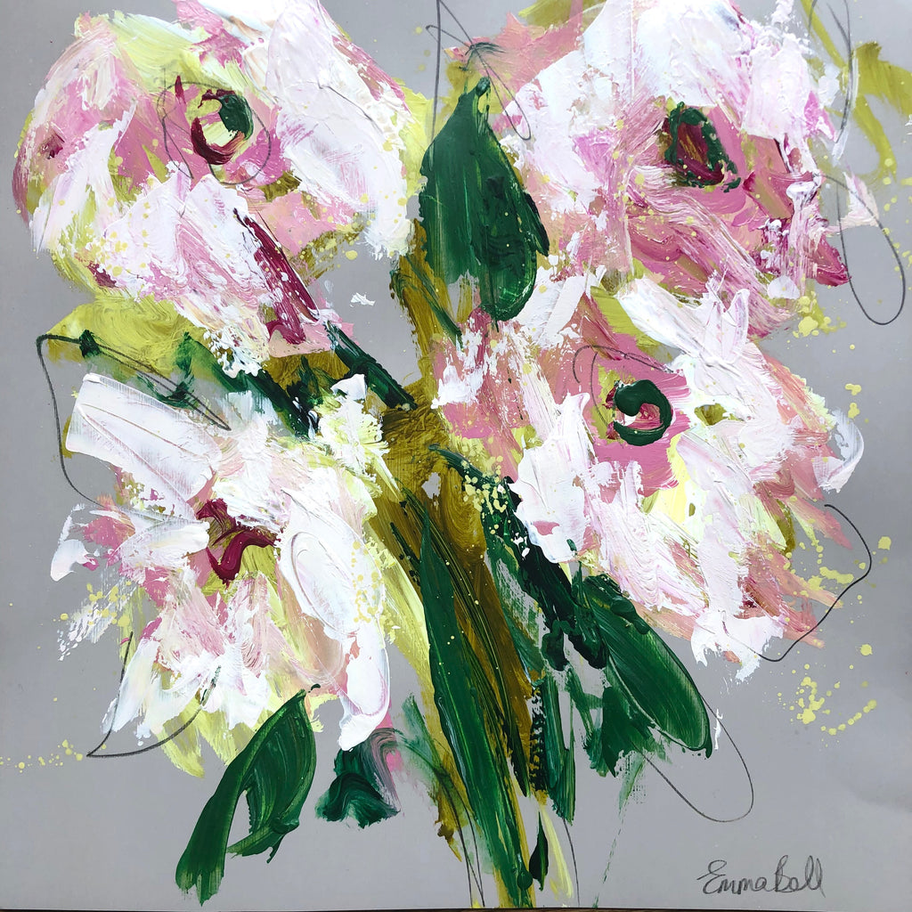 Lilies II painting Emma Bell - Christenberry Collection