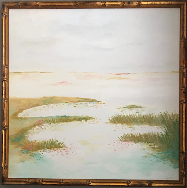Marsh painting Jane Marie Edwards - Christenberry Collection
