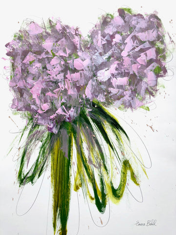 Pink Hydrangeas painting Emma Bell - Christenberry Collection