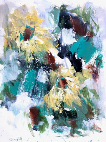 Sunflowers in Bloom painting Emma Bell - Christenberry Collection