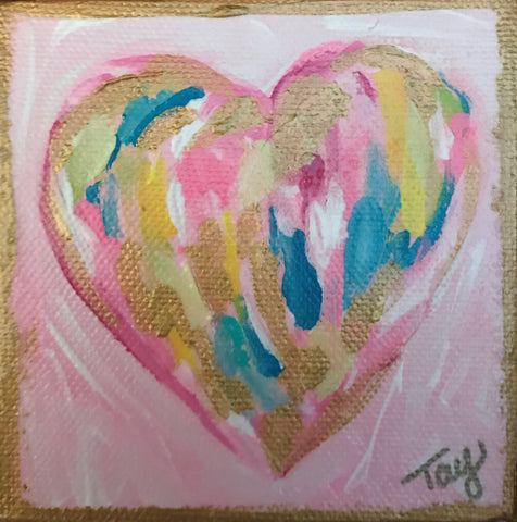 Hearts of Gold 14 painting Tay Morgan - Christenberry Collection