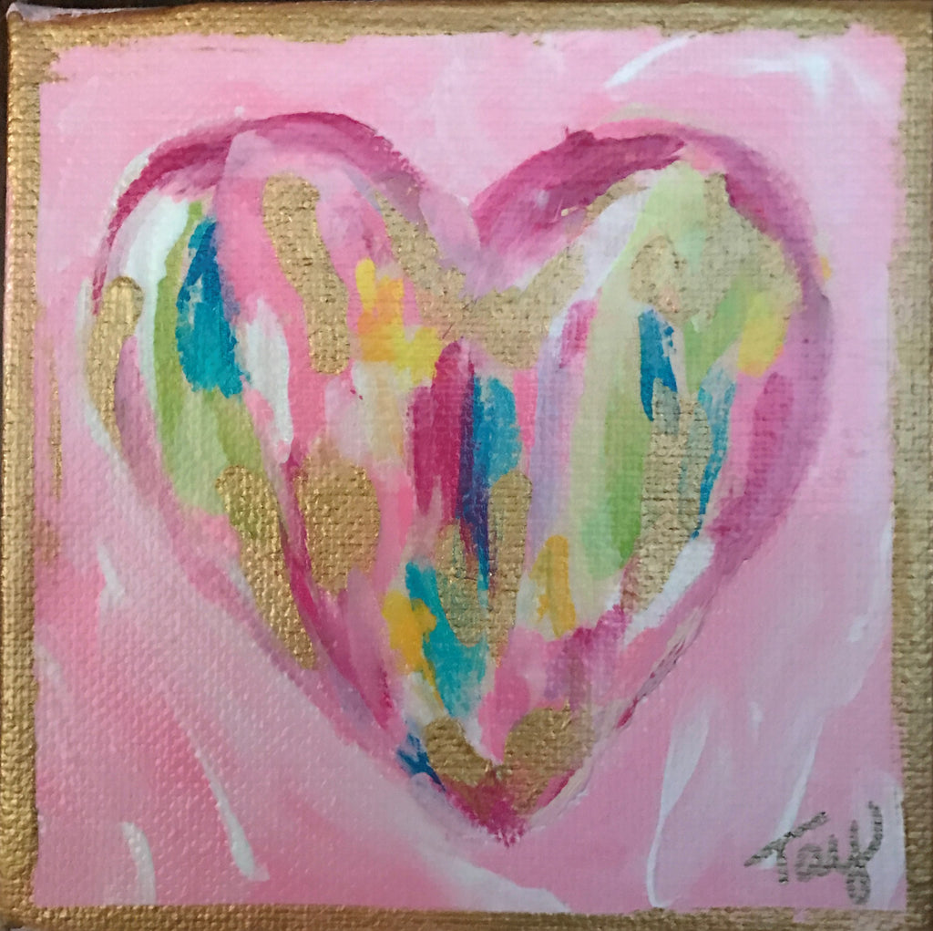 Hearts of Gold 15 painting Tay Morgan - Christenberry Collection
