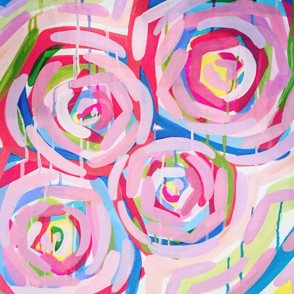Peonies in Full Bloom painting Ashley Williams - Christenberry Collection