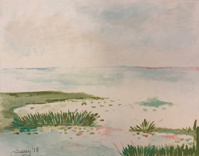 Little Marsh painting Jane Marie Edwards - Christenberry Collection