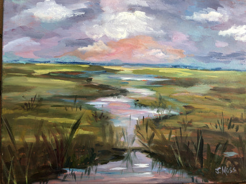 Horizon painting Jenny Moss - Christenberry Collection