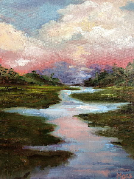 Floating painting Jenny Moss - Christenberry Collection