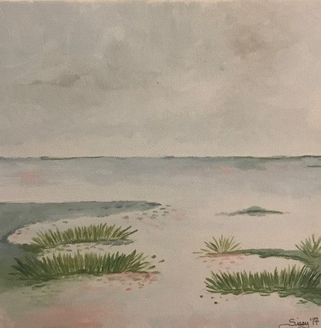 Marsh Scene III painting Jane Marie Edwards - Christenberry Collection
