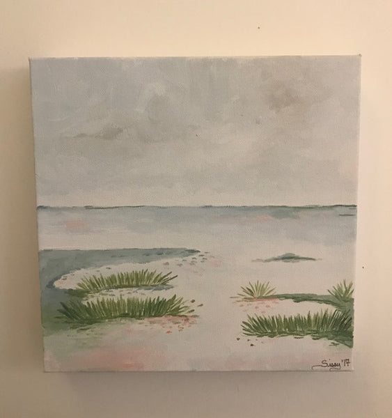 Marsh Scene III painting Jane Marie Edwards - Christenberry Collection