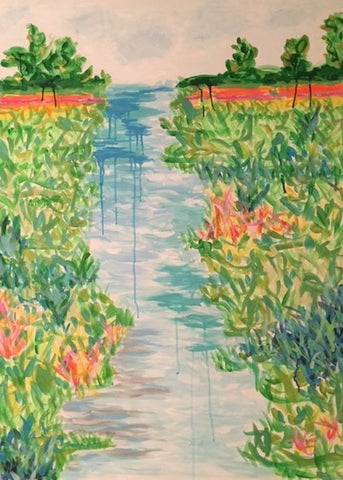 Happy Place painting Ashley Williams - Christenberry Collection