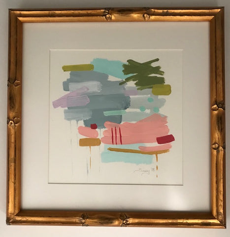 Peony painting Jane Marie Edwards - Christenberry Collection