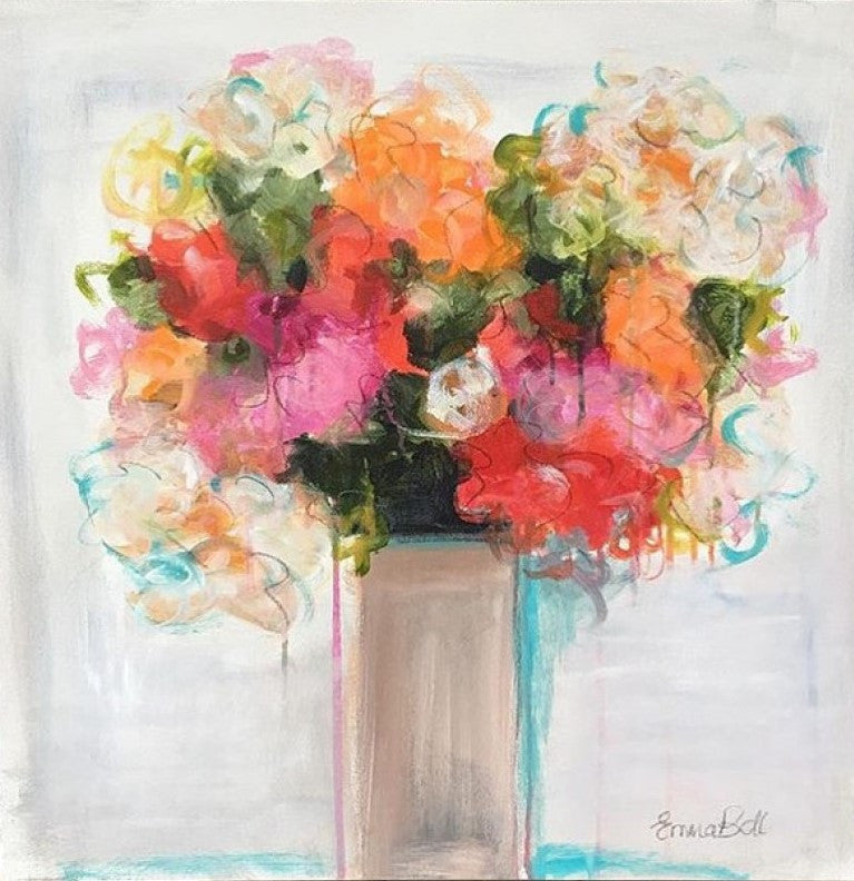 Flowers for Mom painting Emma Bell - Christenberry Collection