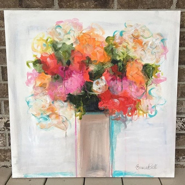 Flowers for Mom painting Emma Bell - Christenberry Collection