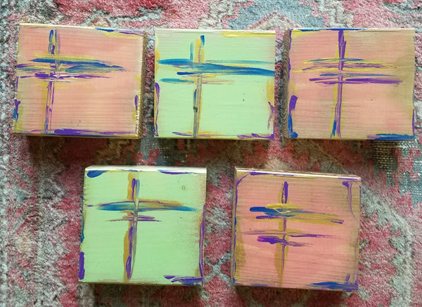 Crosses painting Amy Christenberry - Christenberry Collection