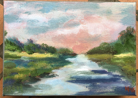 Mini Blessing 1 painting Jenny Moss - Christenberry Collection