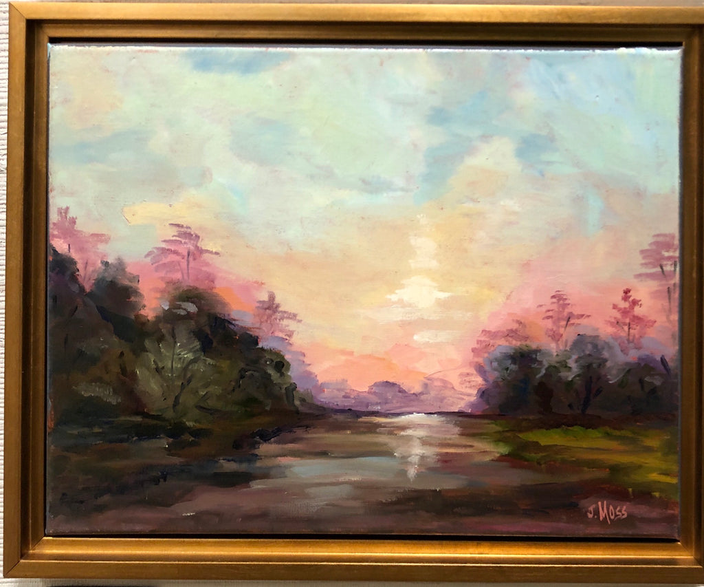 Sunset 1 painting Jenny Moss - Christenberry Collection