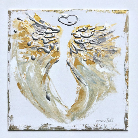 Angel Abstract III painting Emma Bell - Christenberry Collection