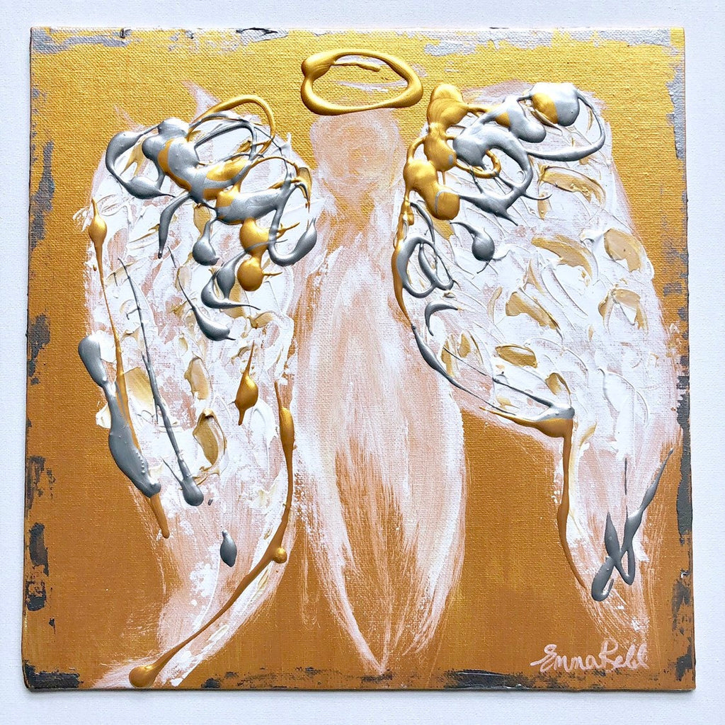 Angel Abstract IX painting Emma Bell - Christenberry Collection