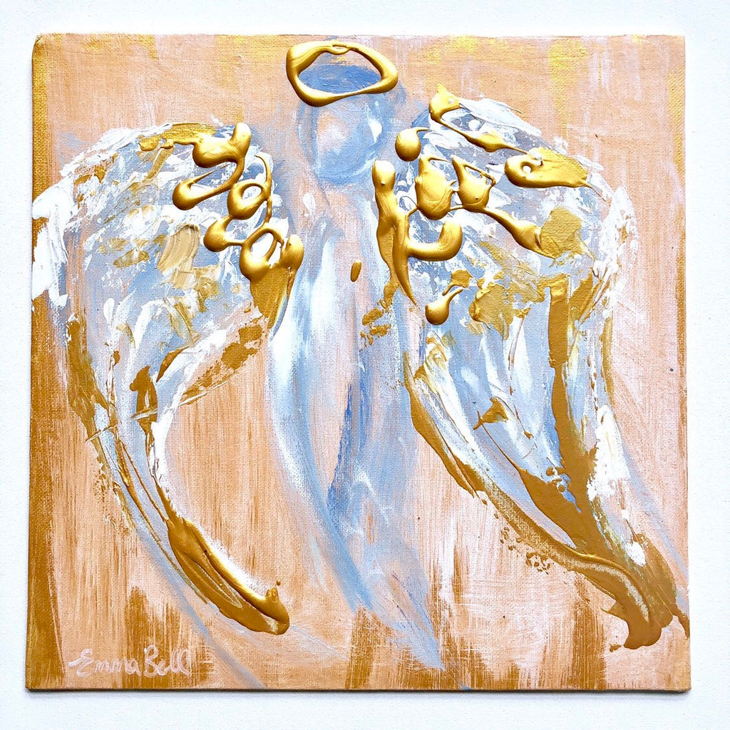 Angel Abstract X painting Emma Bell - Christenberry Collection