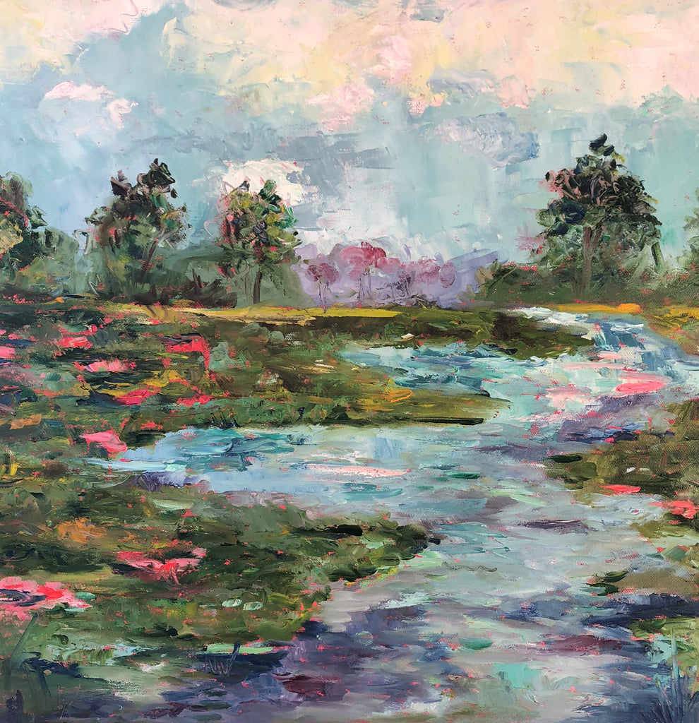 Summertime in the South painting Jenny Moss - Christenberry Collection