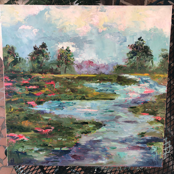 Summertime in the South painting Jenny Moss - Christenberry Collection