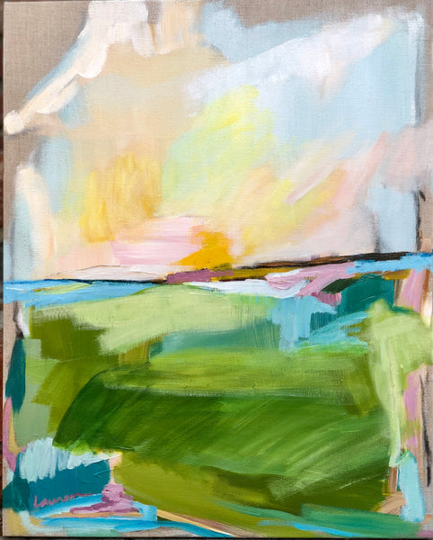 Brighter Days II painting Lauren Roberts - Christenberry Collection